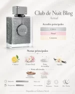 Club de nuit bling Armaf notas olfativas