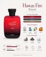 Hawas fire - Rasasi - Notas olfativas