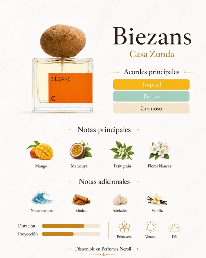 biezans casa zunda notas olfativas
