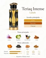 teriaq intense lattafa notas olfativas