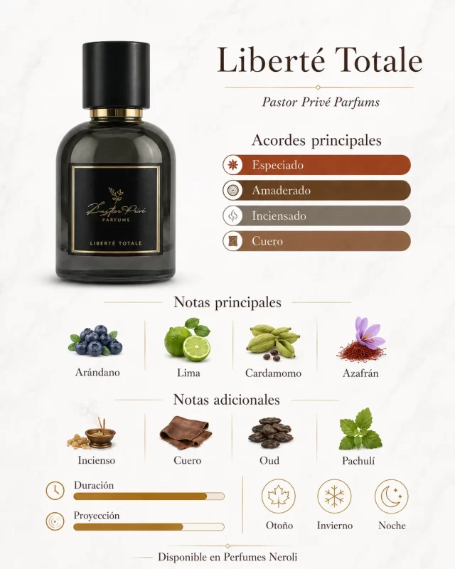 liberte totale pastor prive fragances notas olfativas